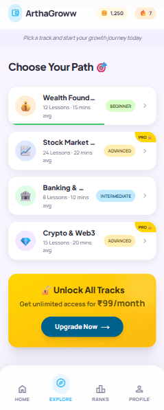 Tracks screen